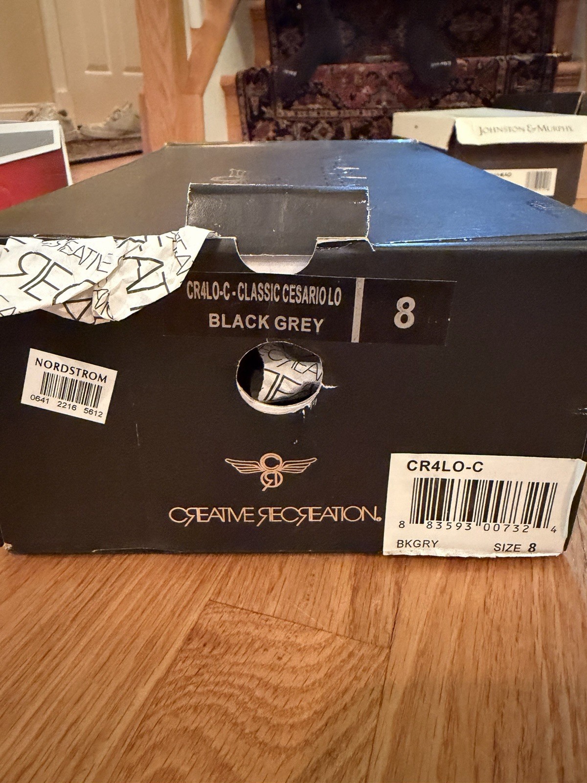 Creative Recreation Classic Cesario Lo Sneakers Men’s 8 Black Grey CR4LO-C New