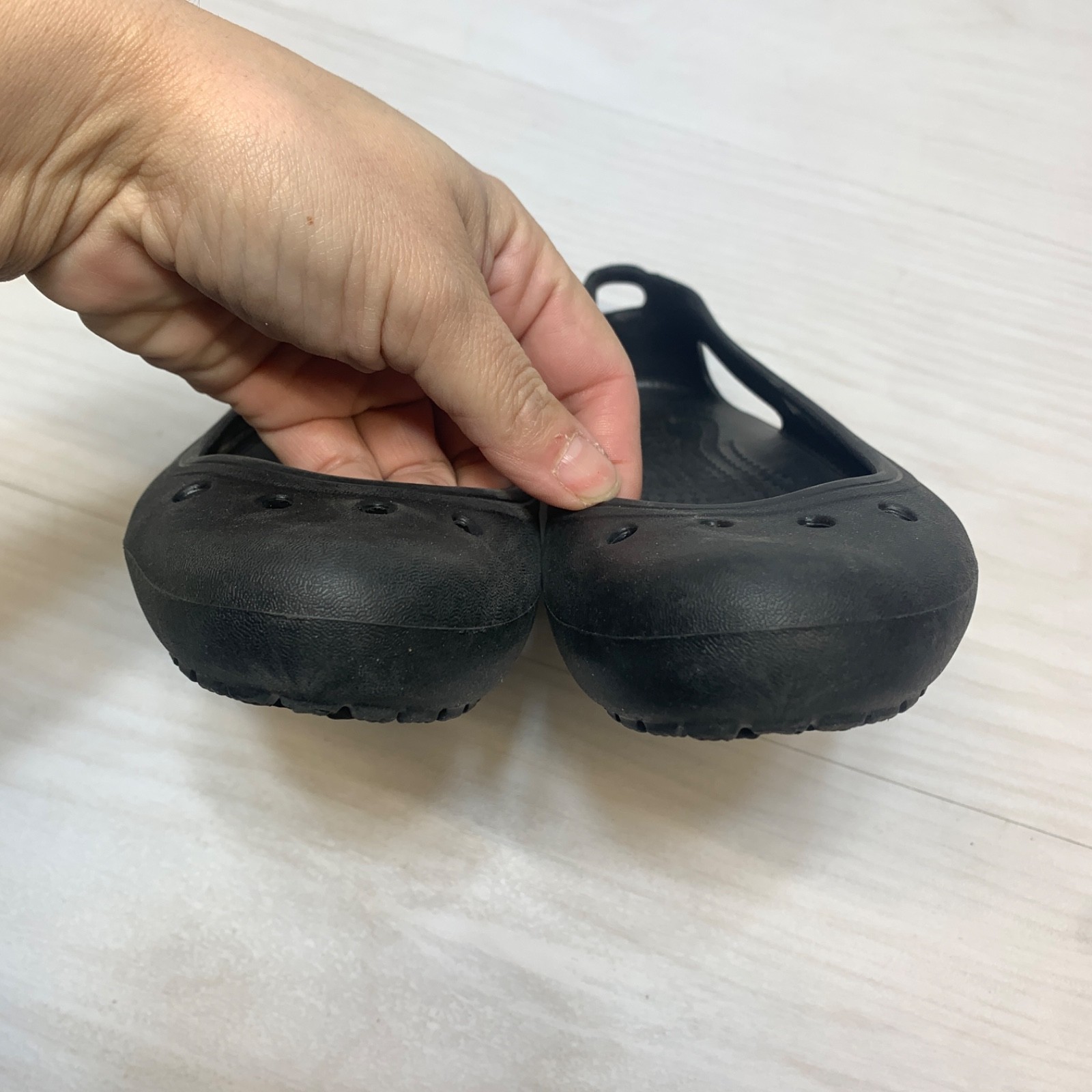 Crocs Kadee Black Ballet Flats Comfort Slip On Shoes Women’s Size 5