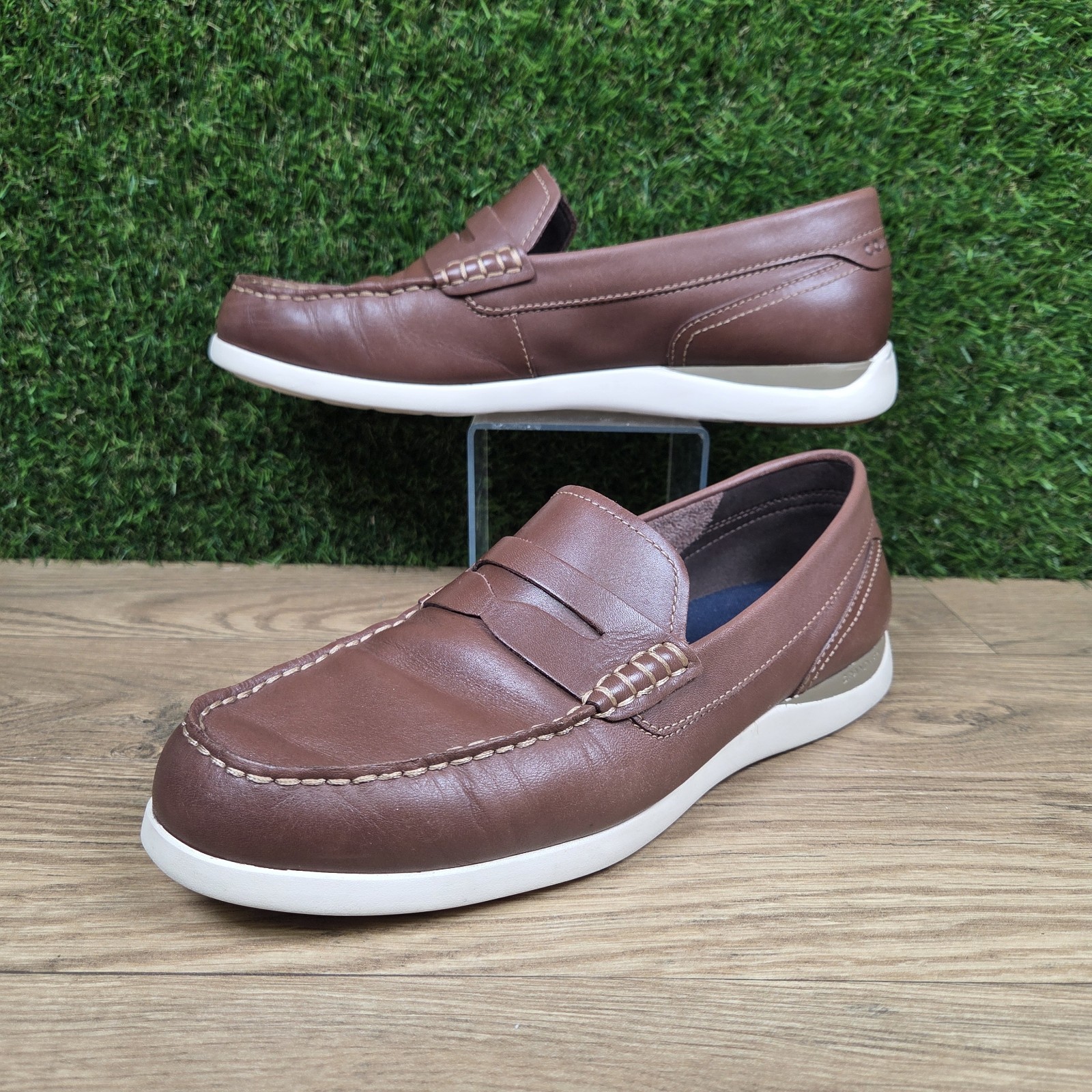 Cole Haan Grand Atlantic Penny Loafer Moc Toe Dress Brown C33028 Men’s Size 10 M