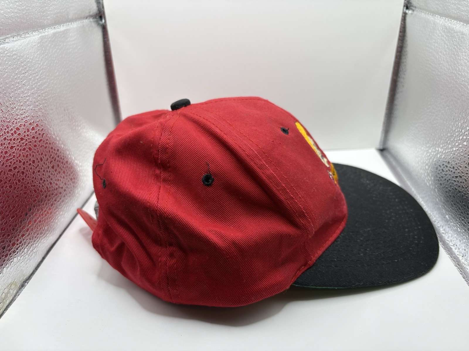 Vintage 90s MTV Beavis and Butt Head Snapback Hat Red Black Green Underbrim VTG