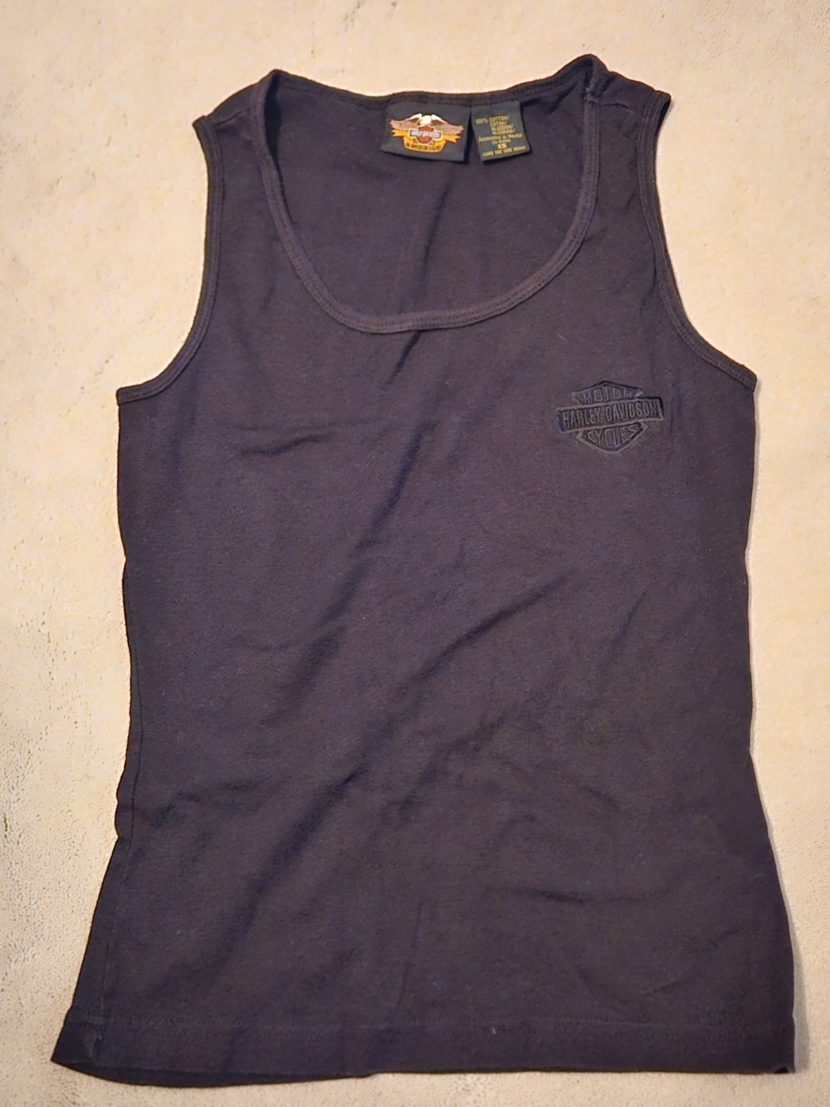 Harley Davidson Womens XS All Black Tank Top