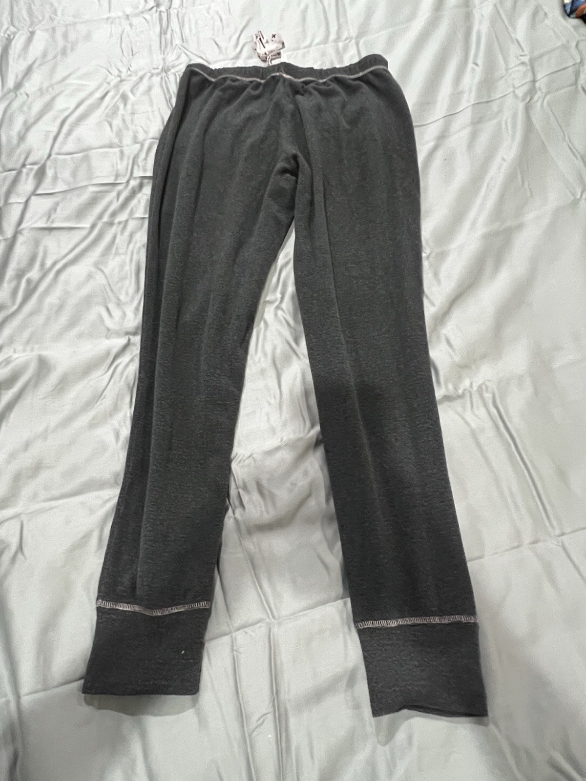 Hurley Women’s Gray Fleece 2-Piece Set Long Sleeve Crew & Drawstring Pants L/G