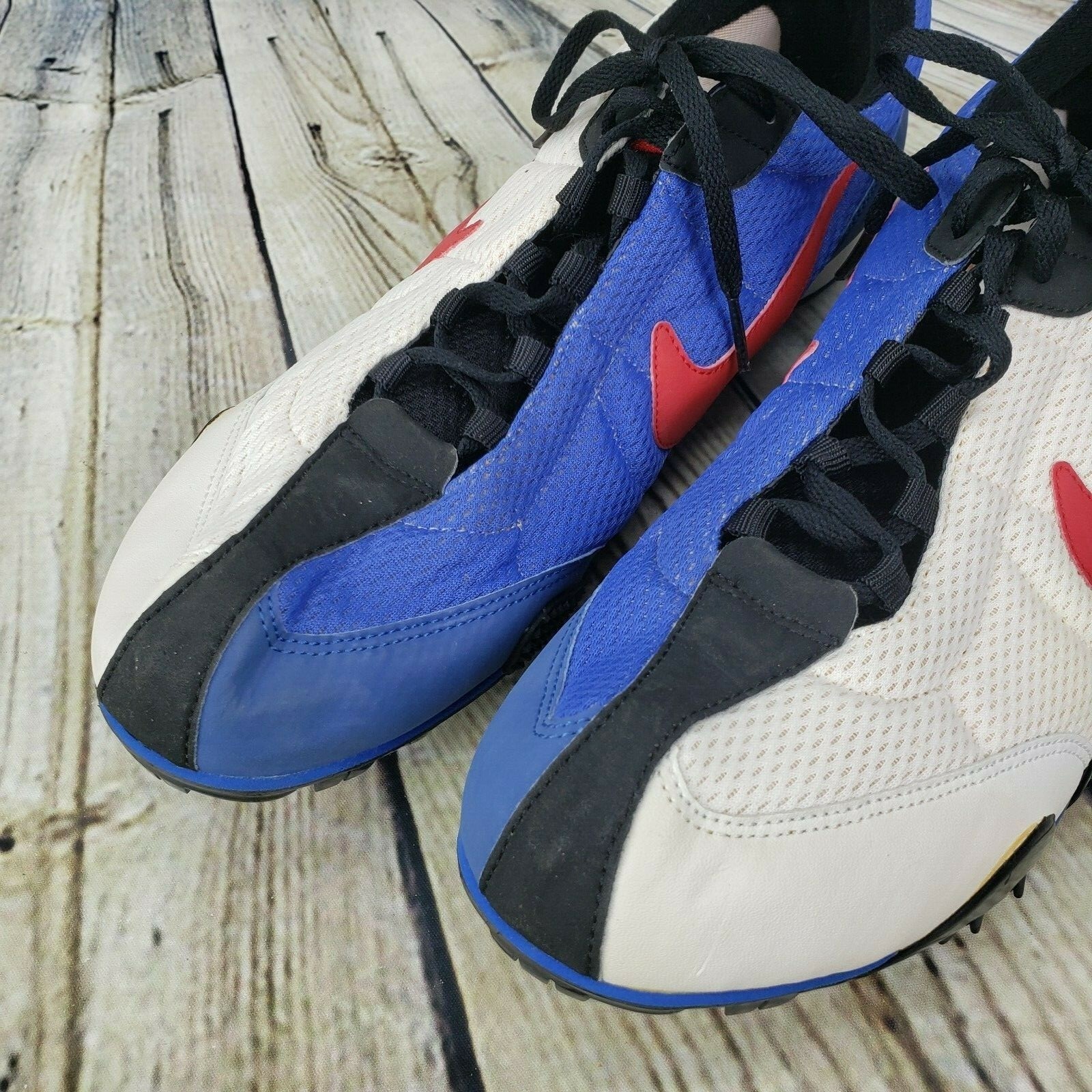 Nike Zoom Rival Vintage 1998 Track Spikes Mens 13 White Blue Red 107036-161 Rare