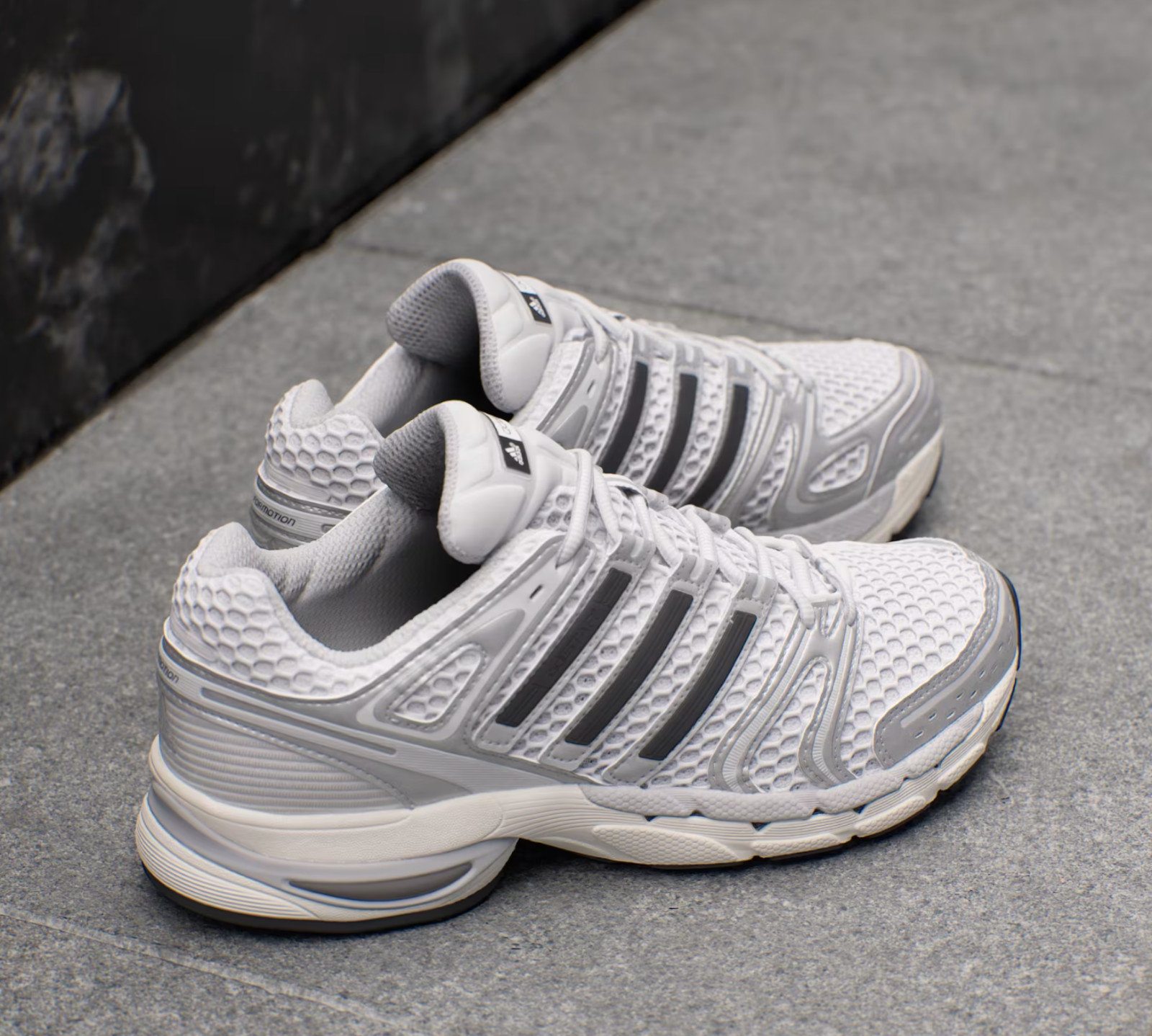 Adidas Originals Adistar Control 5 Silver Metallic Grey Running Men Shoes KI6121
