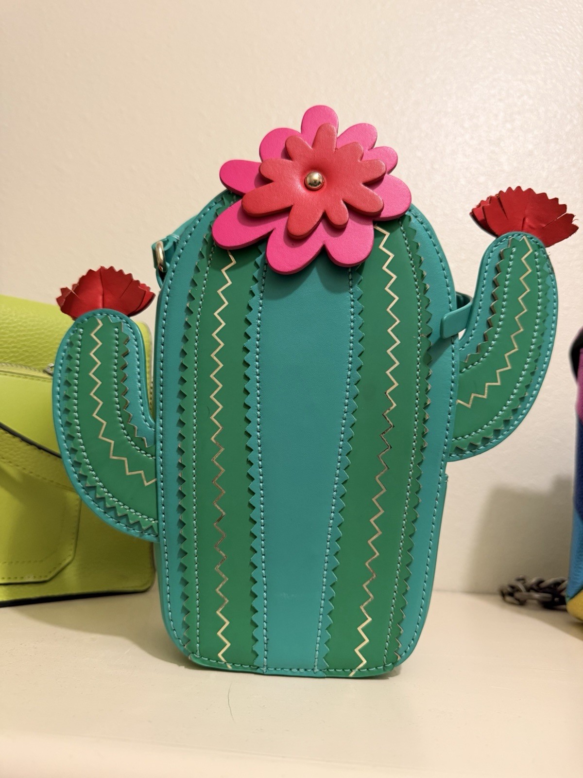 kate spade new york Novelty Cactus Crossbody Small Zip, Detachable Strap