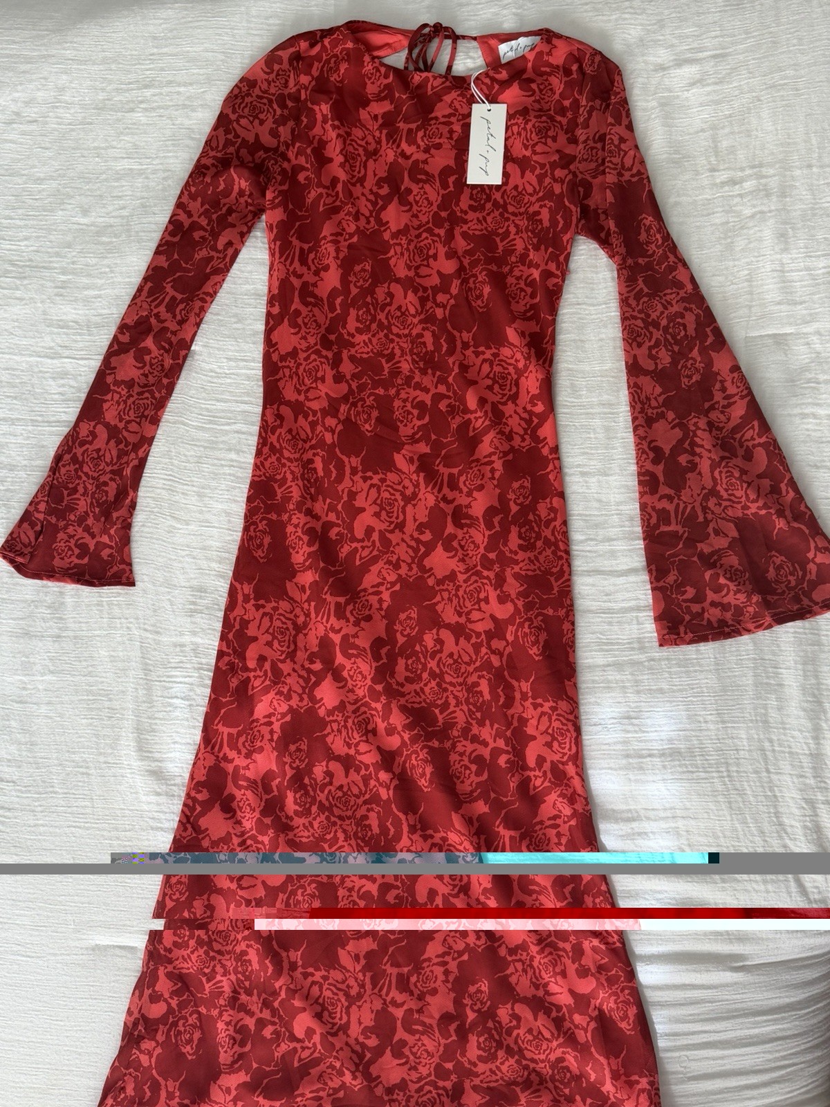 NWT Petal + Pup Talitha Red Long Sleeve Maxi Dress – Women’s Size 6
