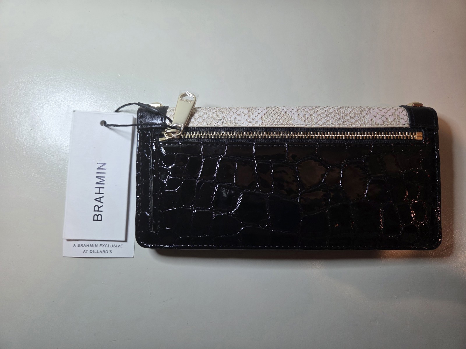 NWT Brahmin Ady Multi Theona Stud Iridescent Wallet And Credit Card Holder