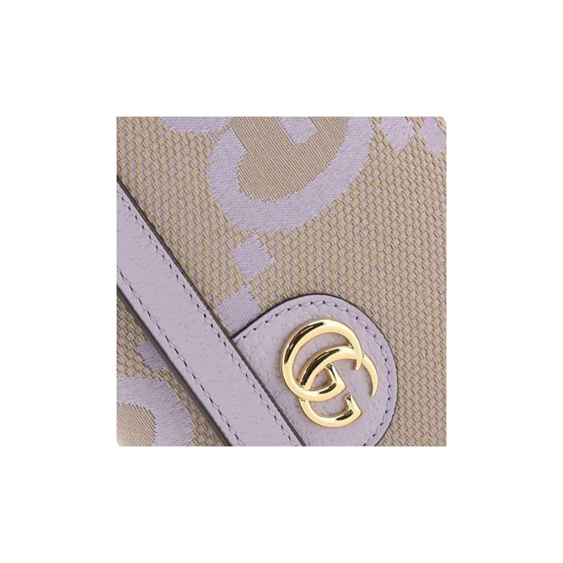 Gucci women’s casual canvas and leather wallet 7.48×7.1 in