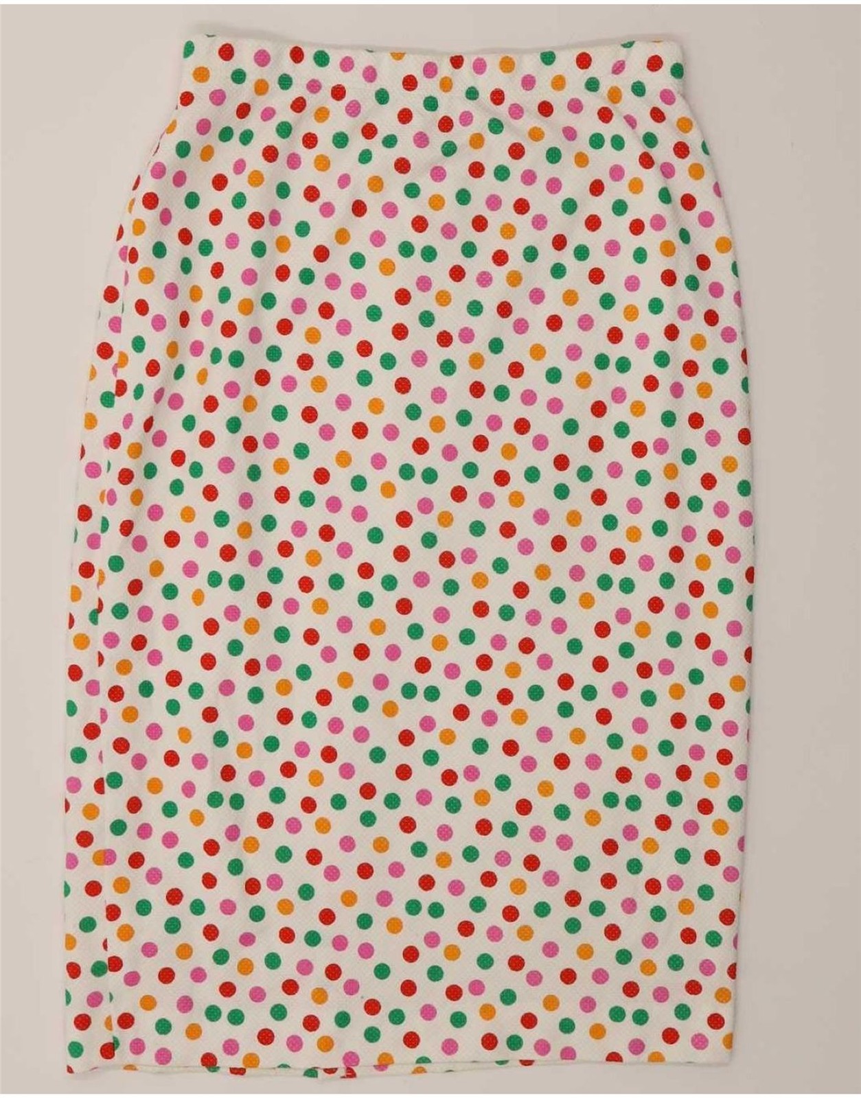 Liola Womens 4 Button 2 Piece Skirt Set IT 46 Large W28 White Polka Dot CH05