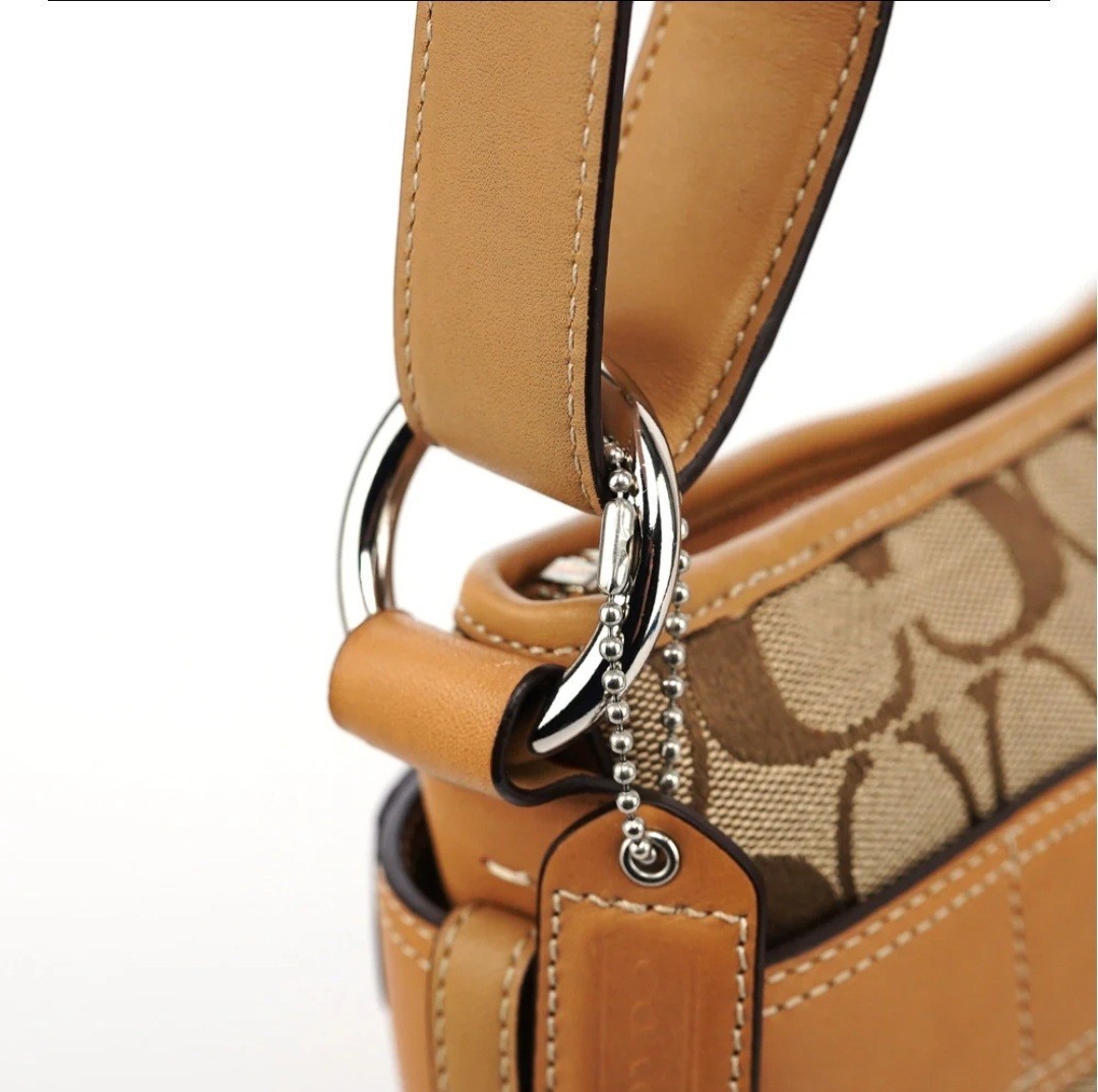 COACH Soho Vintage Signature Jacquard Leather Hobo Shoulder Bag EXCELLENT!!