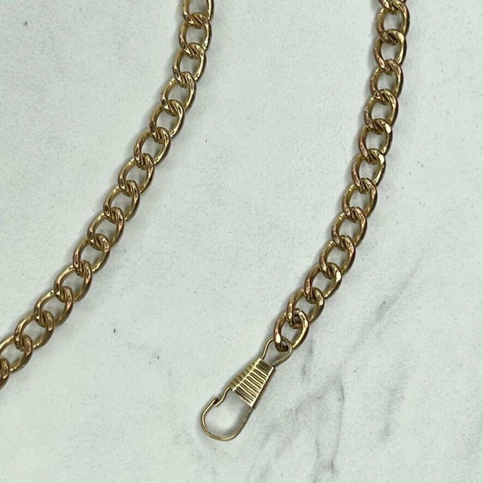 Gold Tone Skinny Chain Link Purse Handbag Replacement Strap 48″