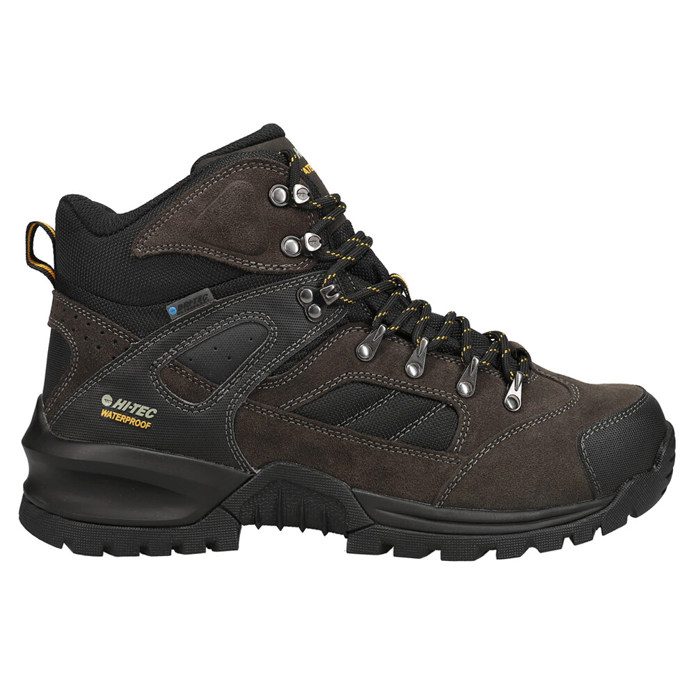 Hi-Tec Rock Mid Wp Lace Up Hiking Mens Brown Casual Boots CH80050M-V