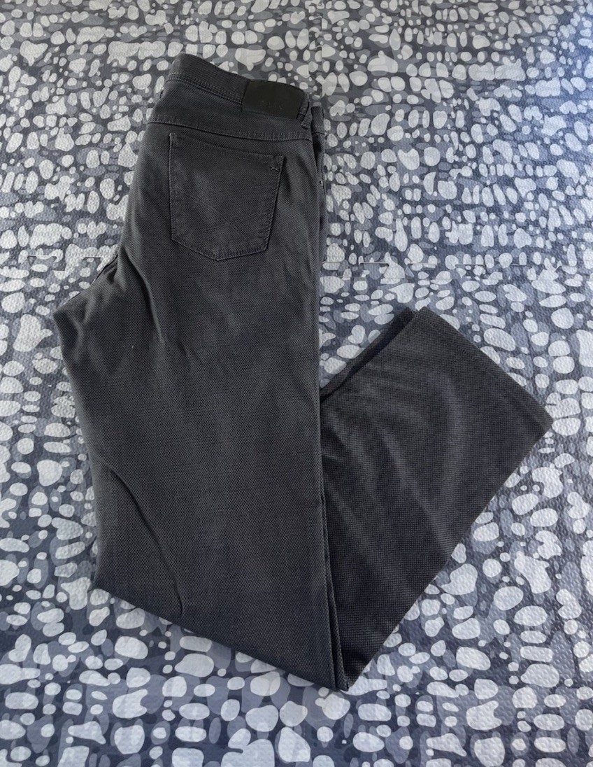 Brax Cooper Fancey Pants Mens Tag Sz 35×34 (35×32) Casual Gray
