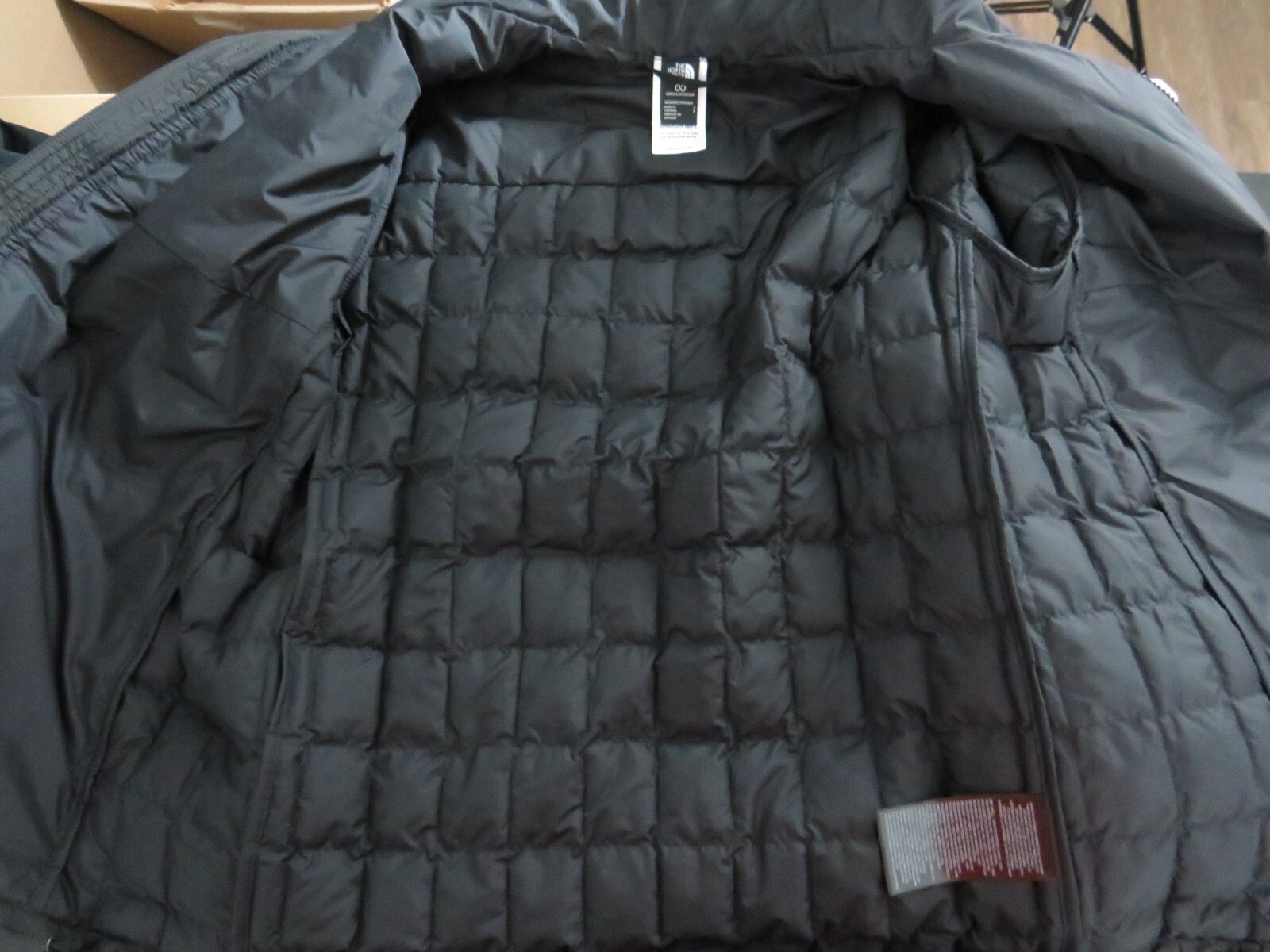 Womens TNF The North Face Thermoball FZ ECO Puffer Insulated Warm Jacket – Black