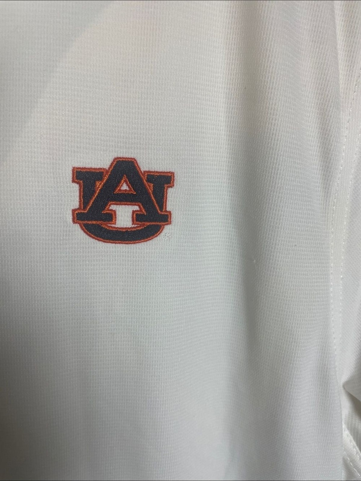 Auburn University White Performance Polo official Anders Bookstore SP
