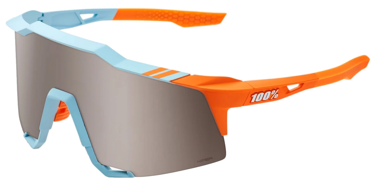 100% Speedcraft Soft Tact Two Tone Shield Wrap Sunglasses – 60007-00016