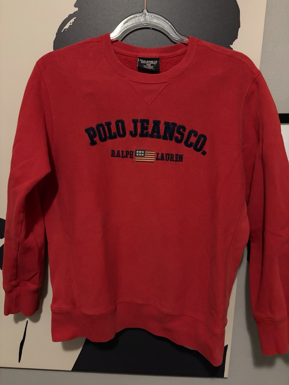 Polo Jeans Co. Ralph Lauren Red Crewneck Sweatshirt