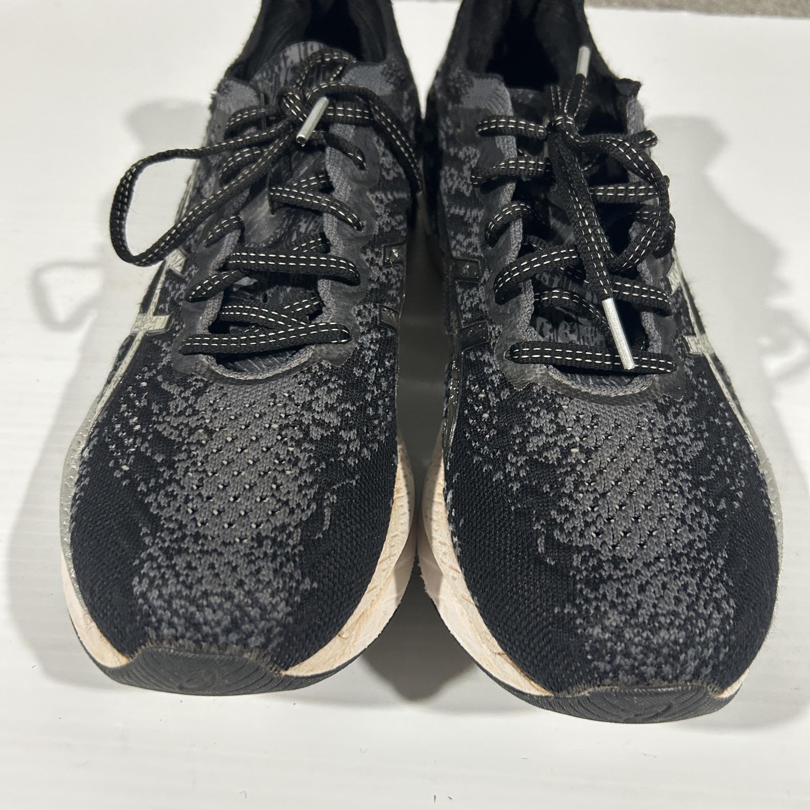ASICS GEL Kinsei Blast Shoes Womens US 9.5 Black Grey Running Sneakers 1012B329