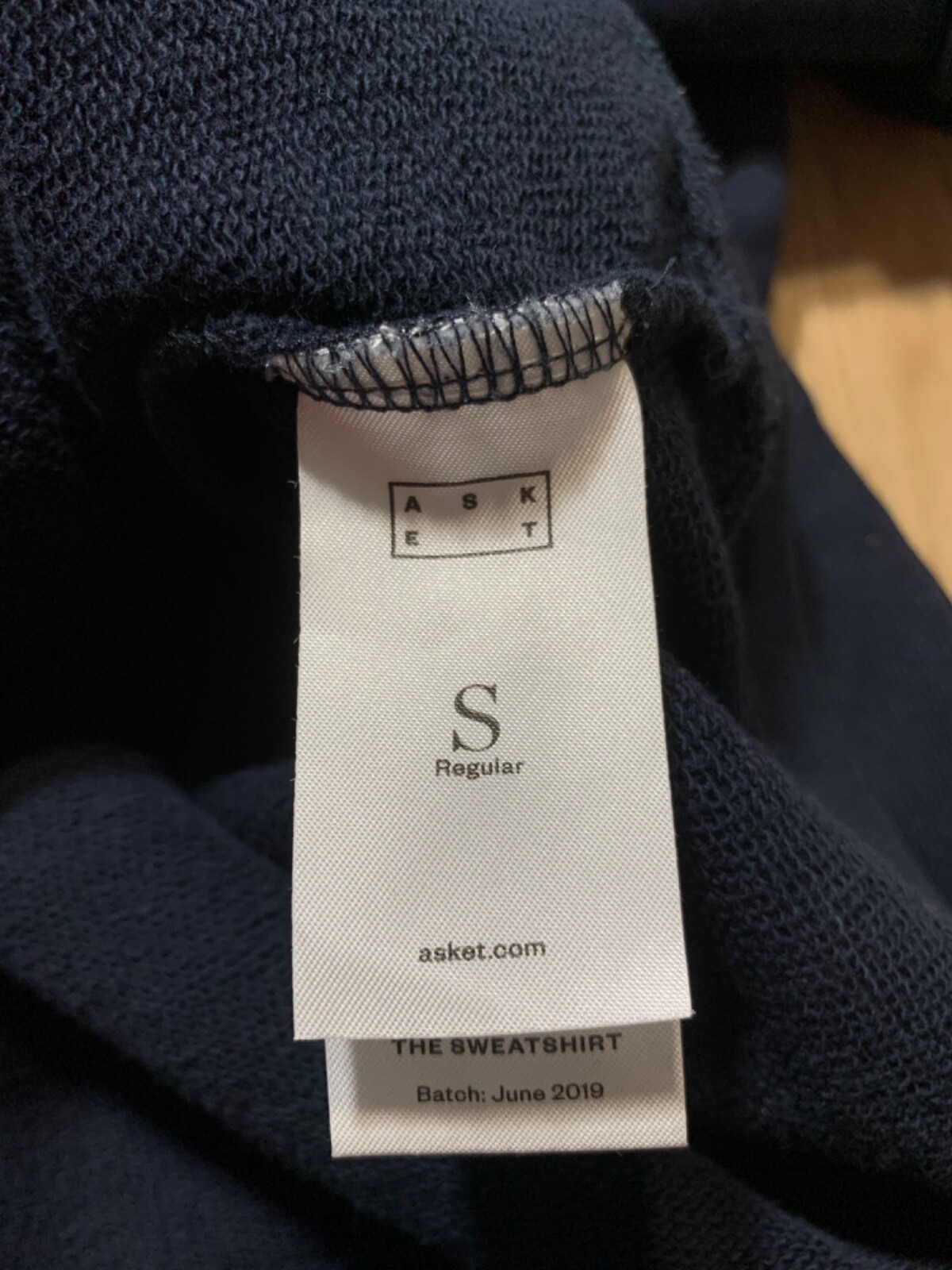 ASKET June 2019 Sweatshirt Size S