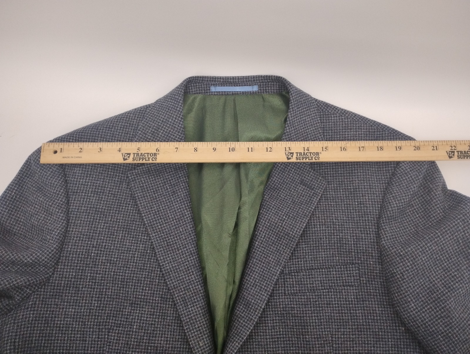 Charles Tyrwhitt Blue Hounds Tooth Blazer 46 R Classic Fit