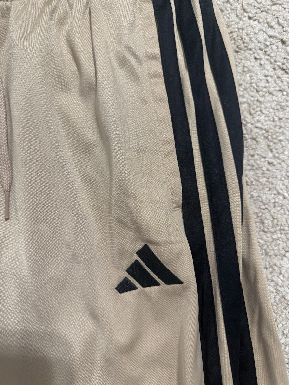 adidas Essentials Tricot 3-Stripes Tracksuit 2 Piece Set Men’s Sandstone New