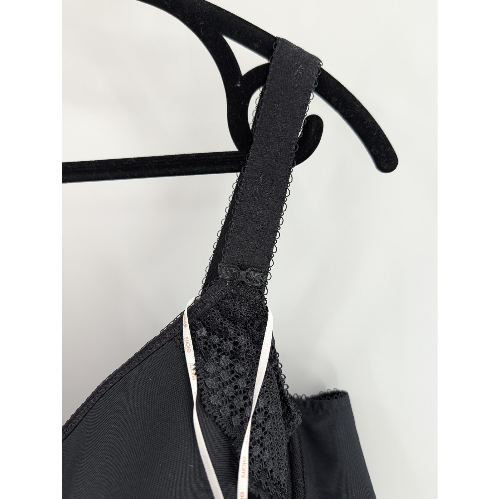 Elomi Black Underwire Bra Lace Charley Spacer Moulded 44DD