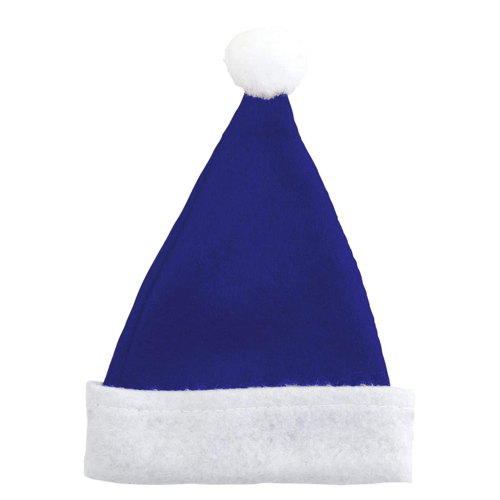 Iconikal 12-Pack Mini Felt Santa Hats Blue 4.5×6-Inch Plush 12-Pack, Ble