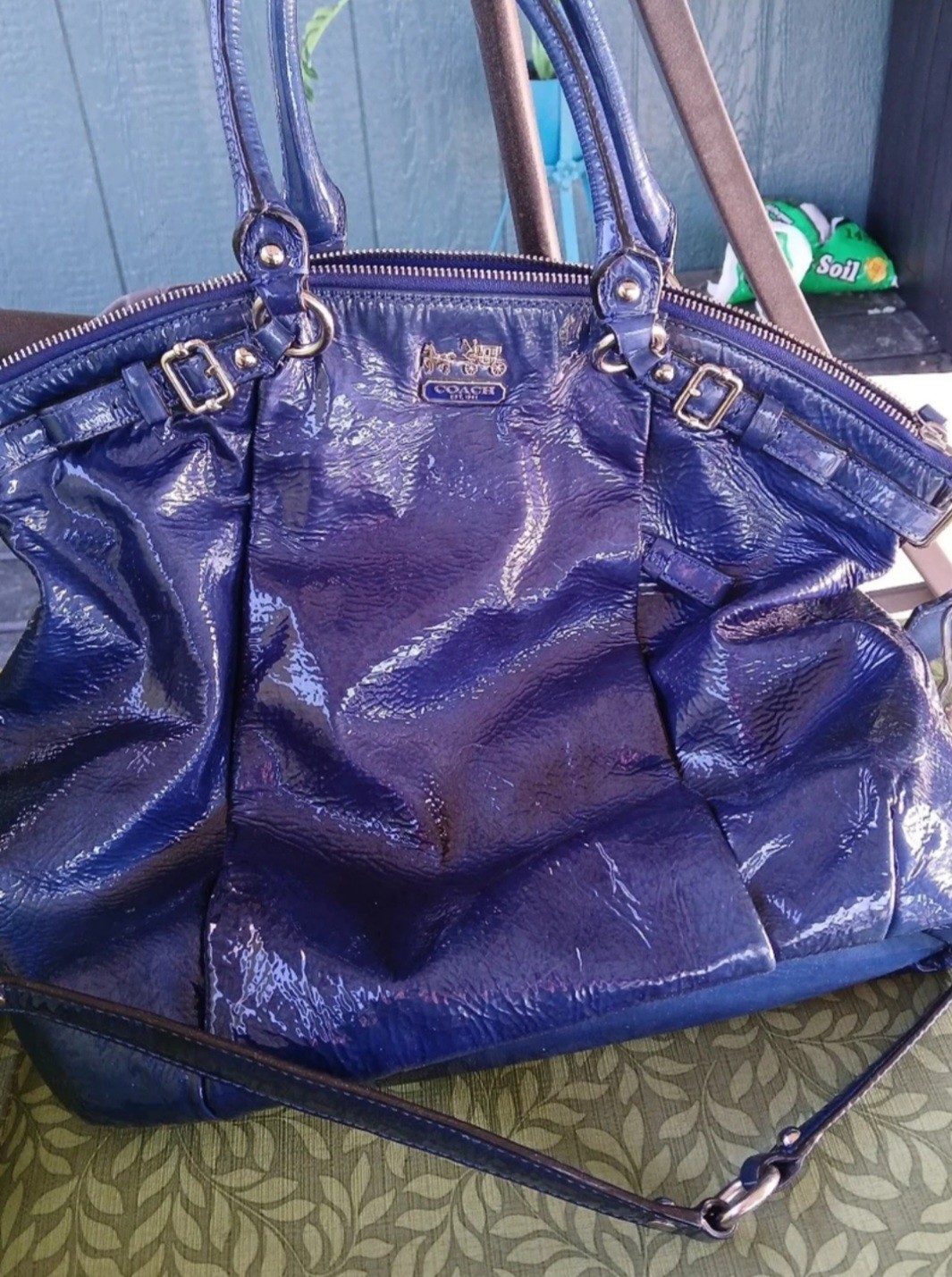 Coach 2012 Madison Electric Blue Purse