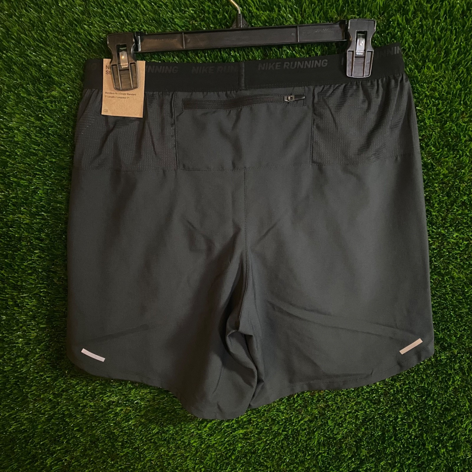 Nike Stride Dri-FIT Mens 7″ Brief-Lined Running Athletic Shorts Black DM4761-010