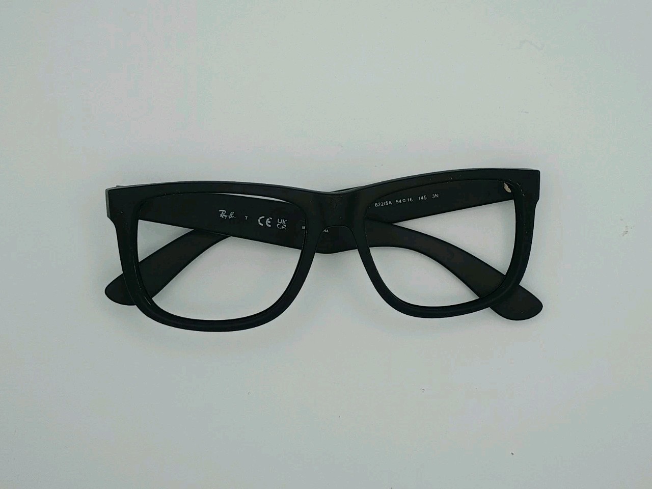 Ray-Ban RB4165 Justin 622/5A Sunglasses 54-16-145 FRAMES ONLY Matte Black Rubber