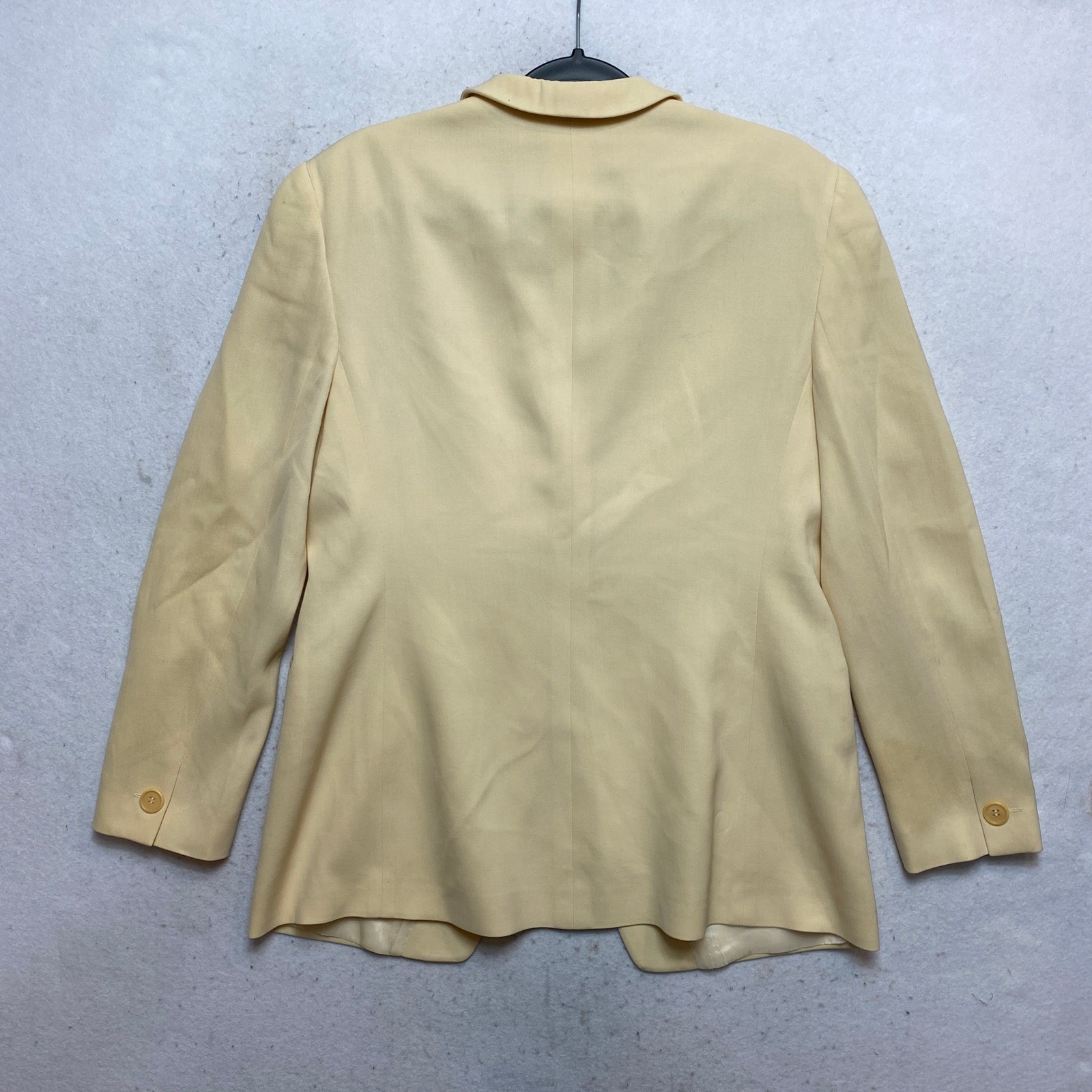 Giorgio Armani Blazer 12 US IT 46 Cream Borgonuovo Silk Wool Bergdorf