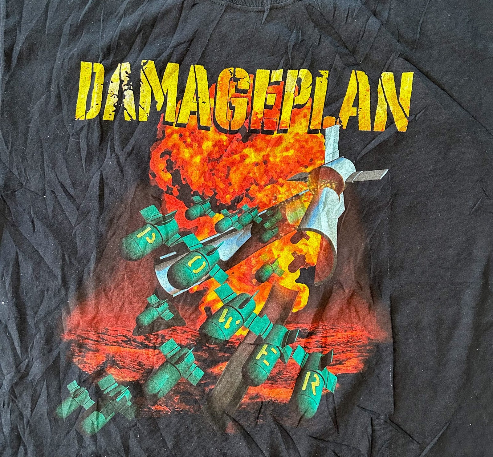 DamagePlan New Found Power 2004 North American Tour 2 sided T shirt NH29012