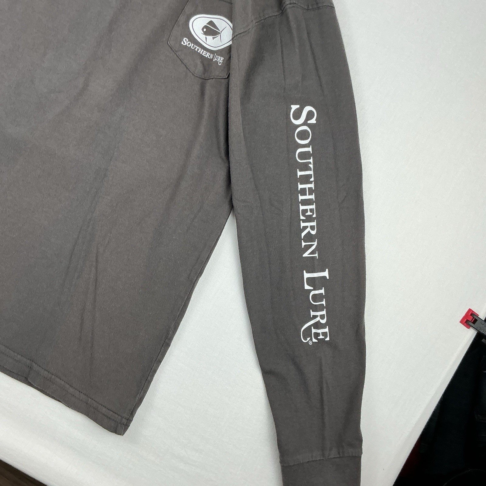 Southern Lure YXL Grey Long Sleeve Graphic Double Sided Shirt