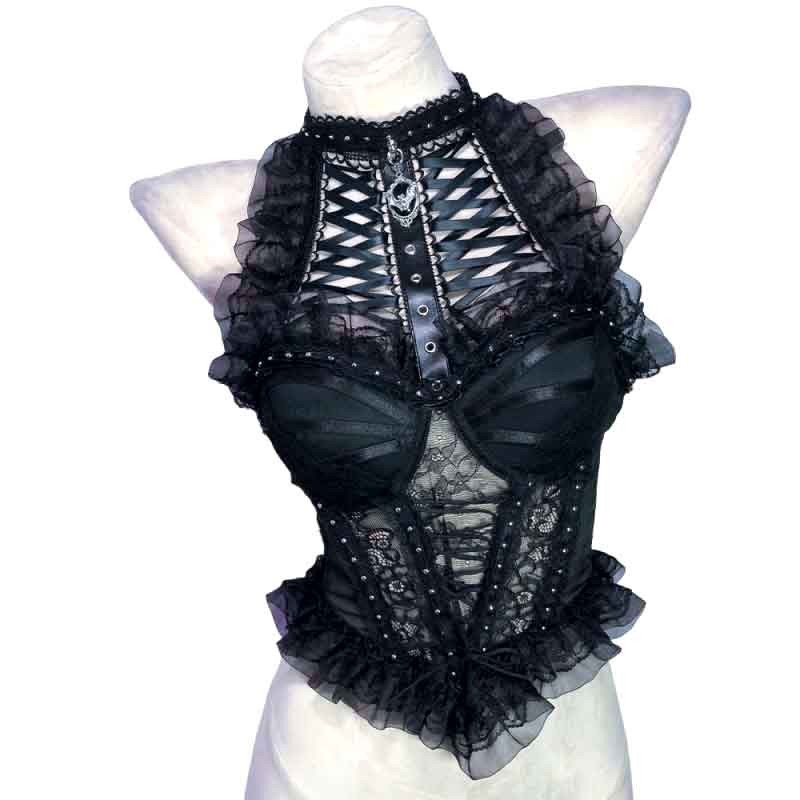 Goth Tops Gothic Tank Punk Rock Clothes Y2K Grunge Emo Clothing Kawaii Vintage