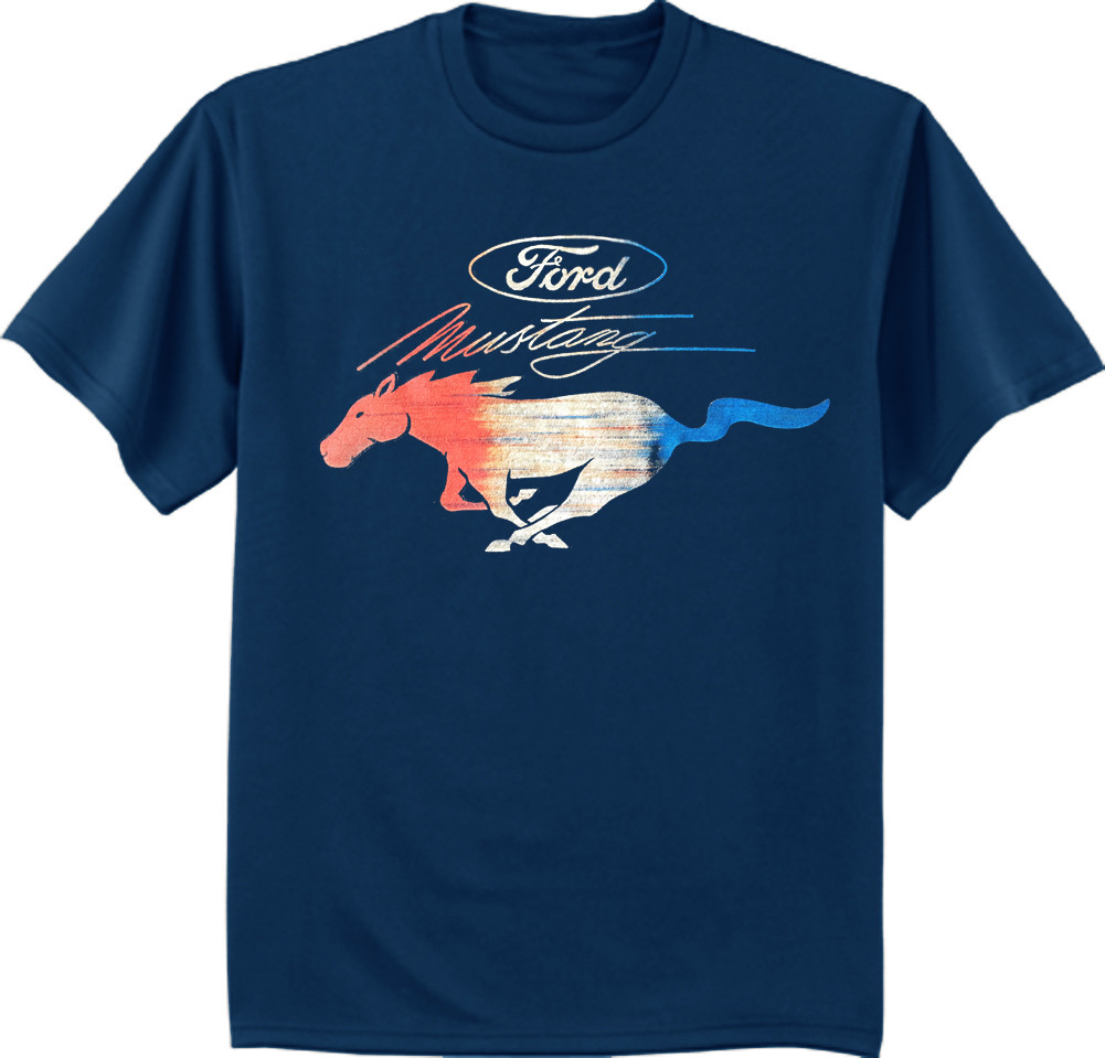 Ford Mustang t-shirt for men pony decal ford design clothing mopar shelby