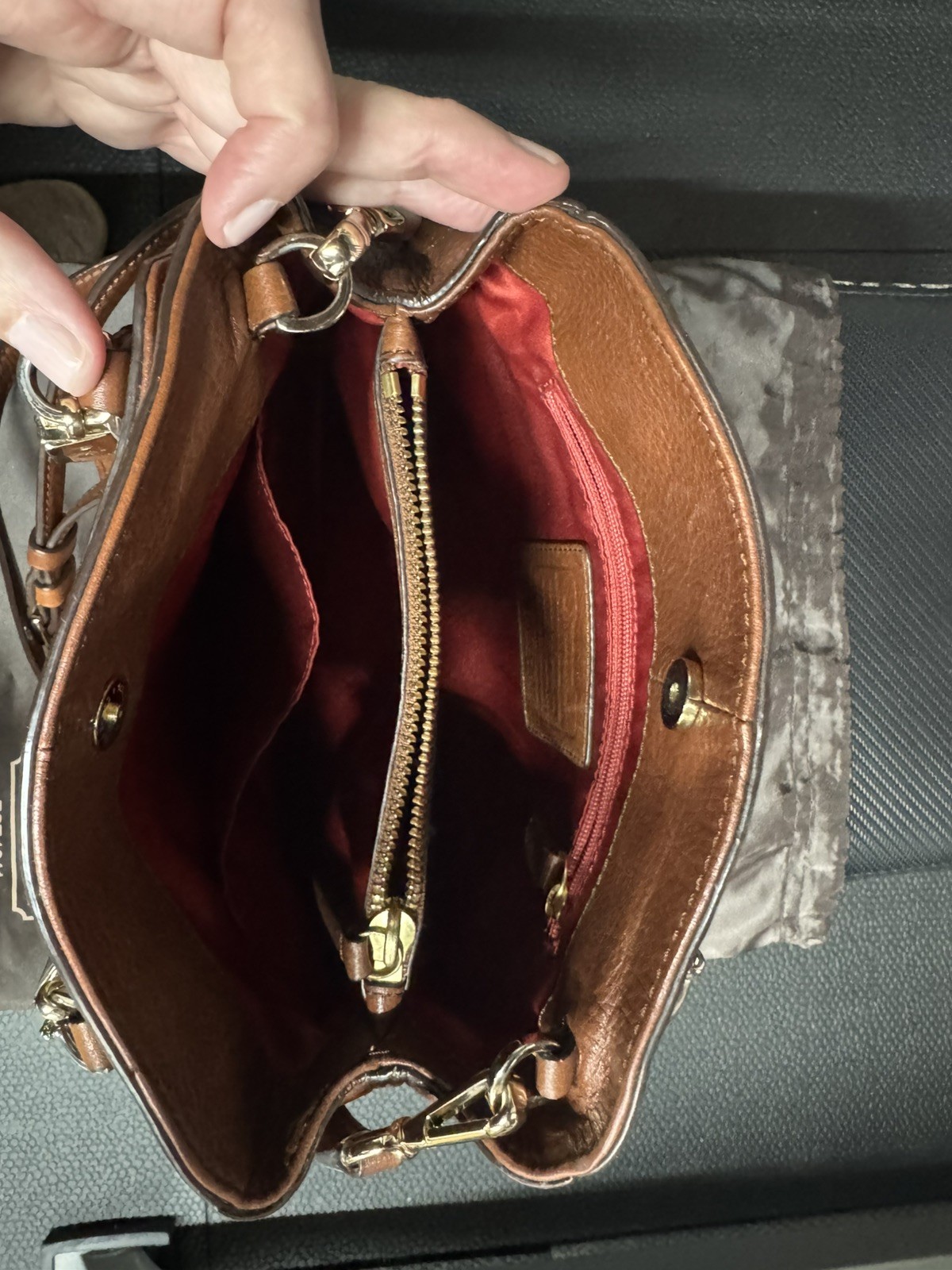 COACH Minetta Crossgrain Leather Satchel Handbag Crossbody Purse