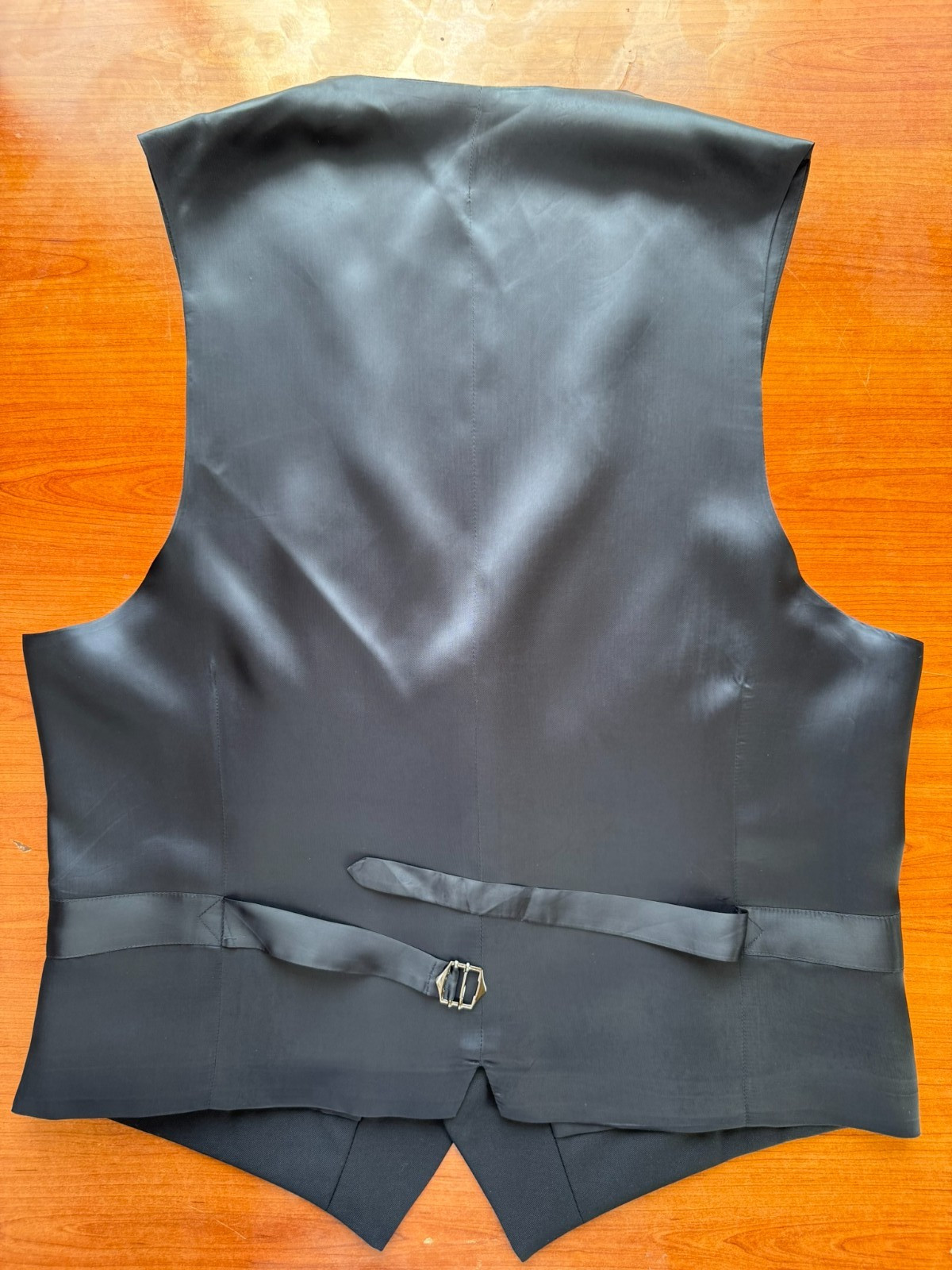 SuitSupply Ferrara Waistcoat Vest 100% Wool dark gray Single Breasted US 40R