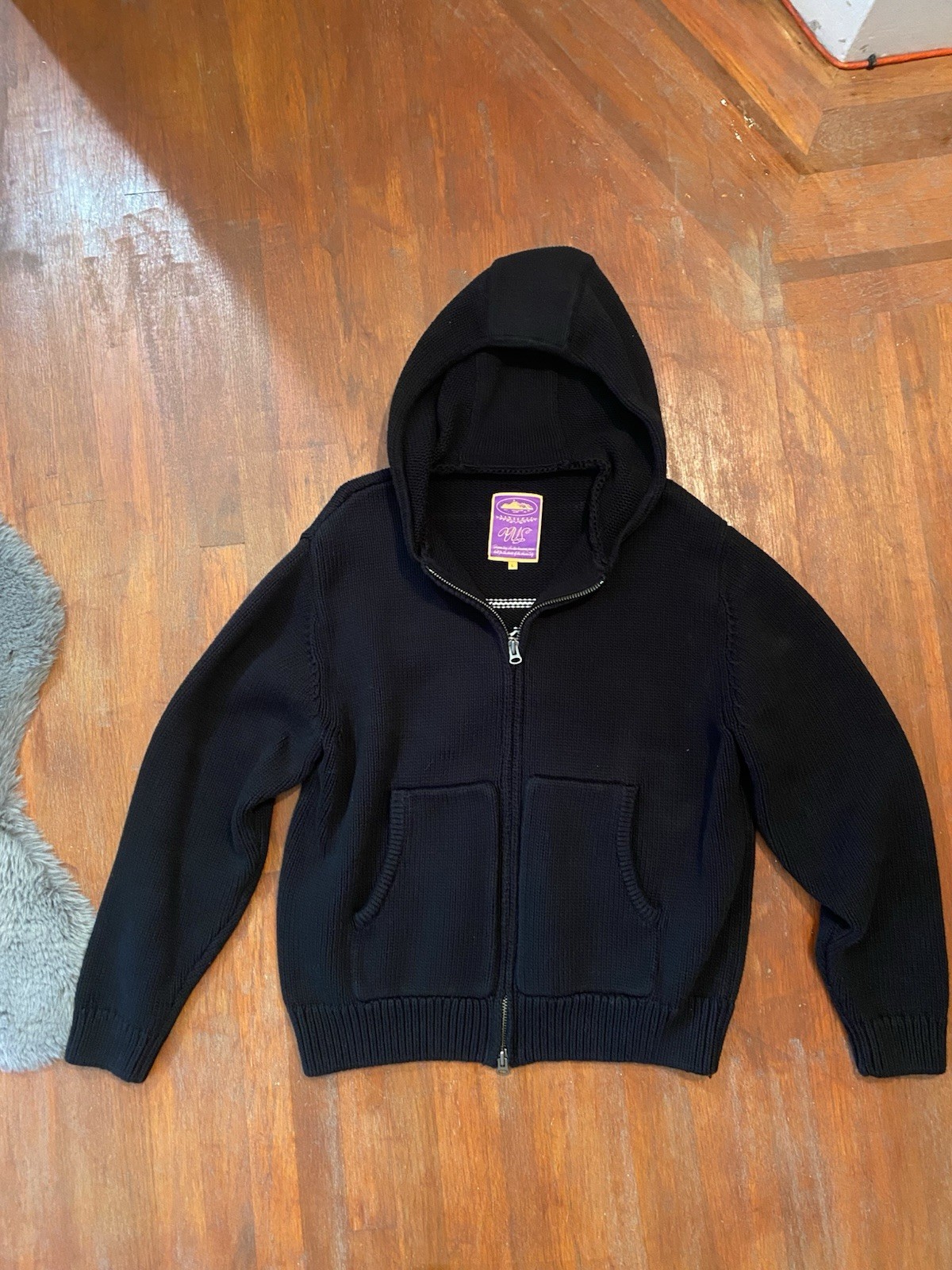 Corteiz Men’s Knit Zip-Up Jacket Size L