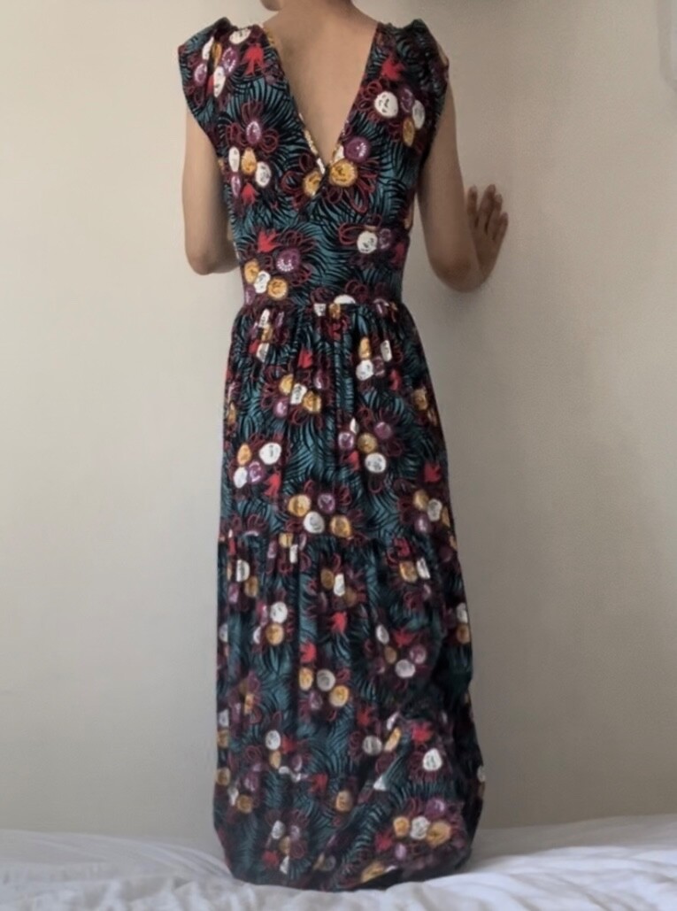 ED2026 Trashy Diva Bianca Petal Long Dress Curious Corsage Size 0