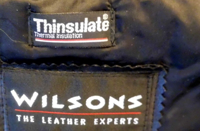 Wilson’s Leather Jacket Mens M Black Thinsulate Lined Zip Pristine Used/Nev Worn