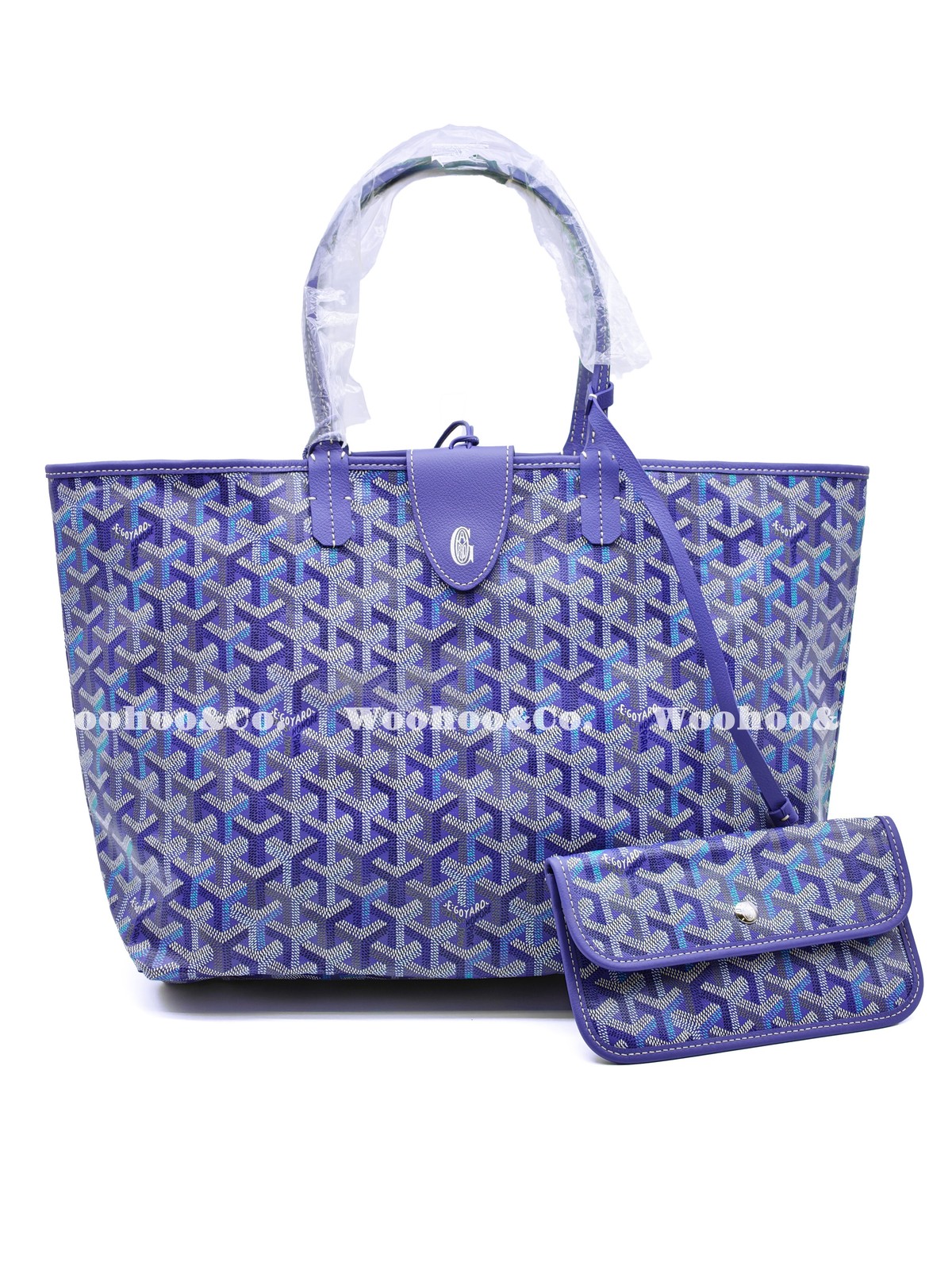 GOYARD Saint Louis Handbag Women’s Multicolored Blueberry Purple 15.7×7.9×12.6in
