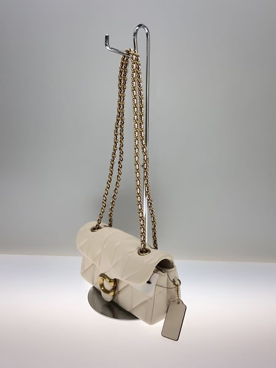 COACH Shoulder Bag Leather WHT CP149 Tabby excellent condition from Japan