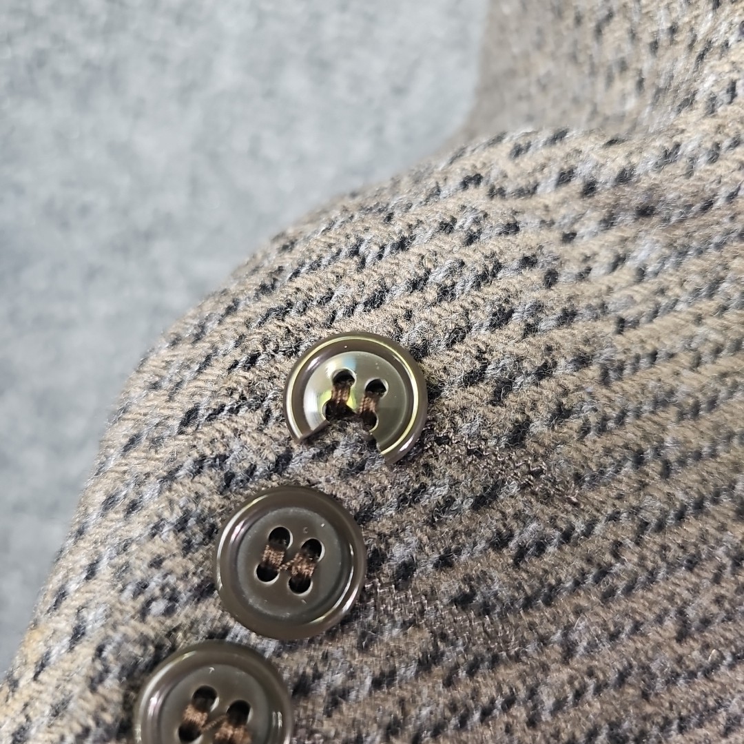 VTG MANI Giorgio Armani Tweed Wool Cashmere Jacket 44 Reg Sports Coat Italy Made