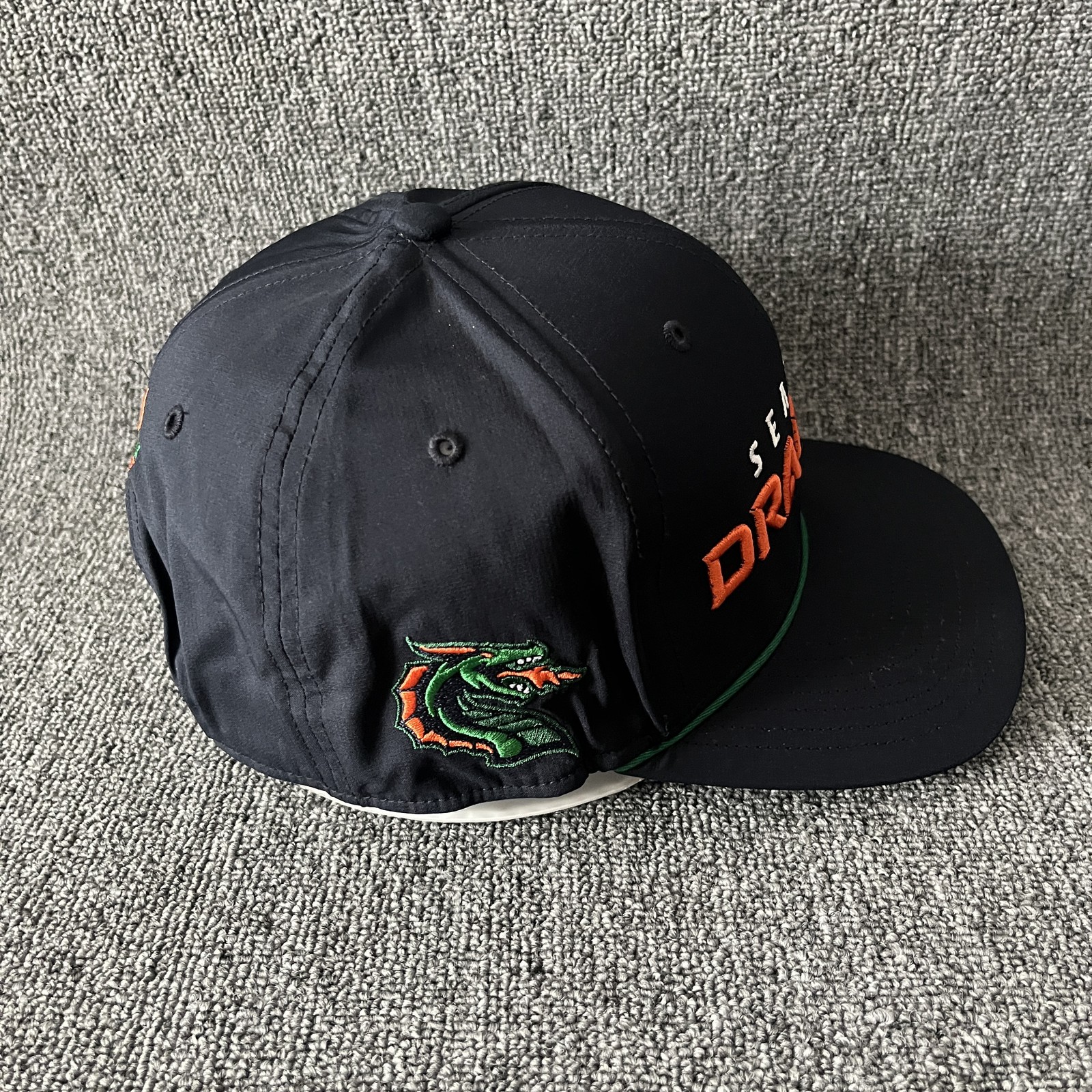 ’47 XFL Football Seattle Dragons Structured Snapback Adjustable Black Orange Gre
