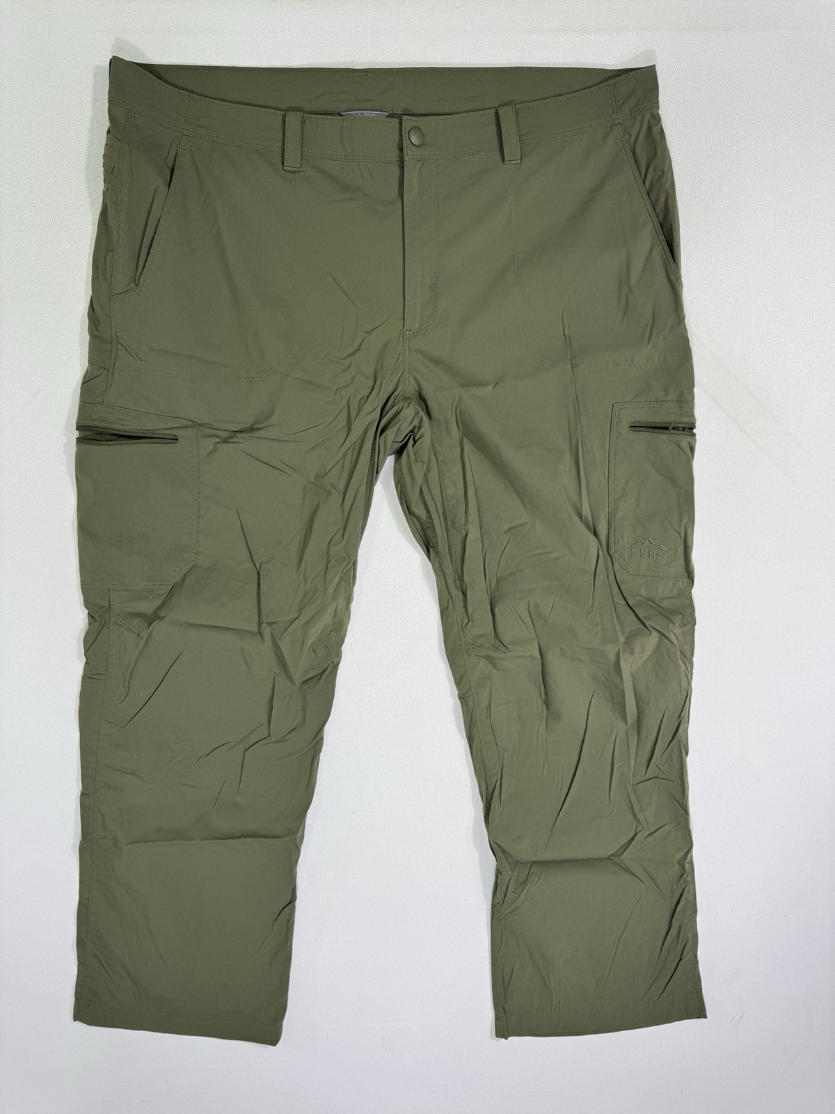 LL Bean Pants Men’s 42×30 Green Climbing Hiker Hiking Nylon Stretch Outdoor