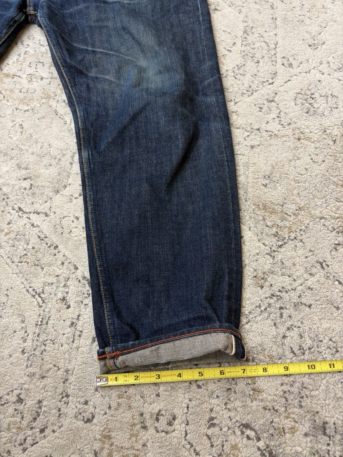 Gustin California Straight Raw Selvedge denim jeans Men’s size 38