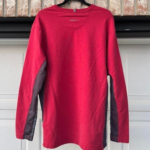 RED MONDETTA SPORT VENT PANEL LONG SLEEVE