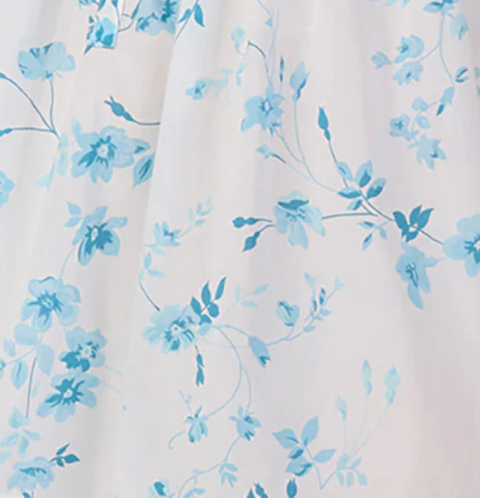 Nwt $74 Eileen West AQUA DREAM 100% Cotton Lawn 48″ Long Ballet Nightgown Sz M