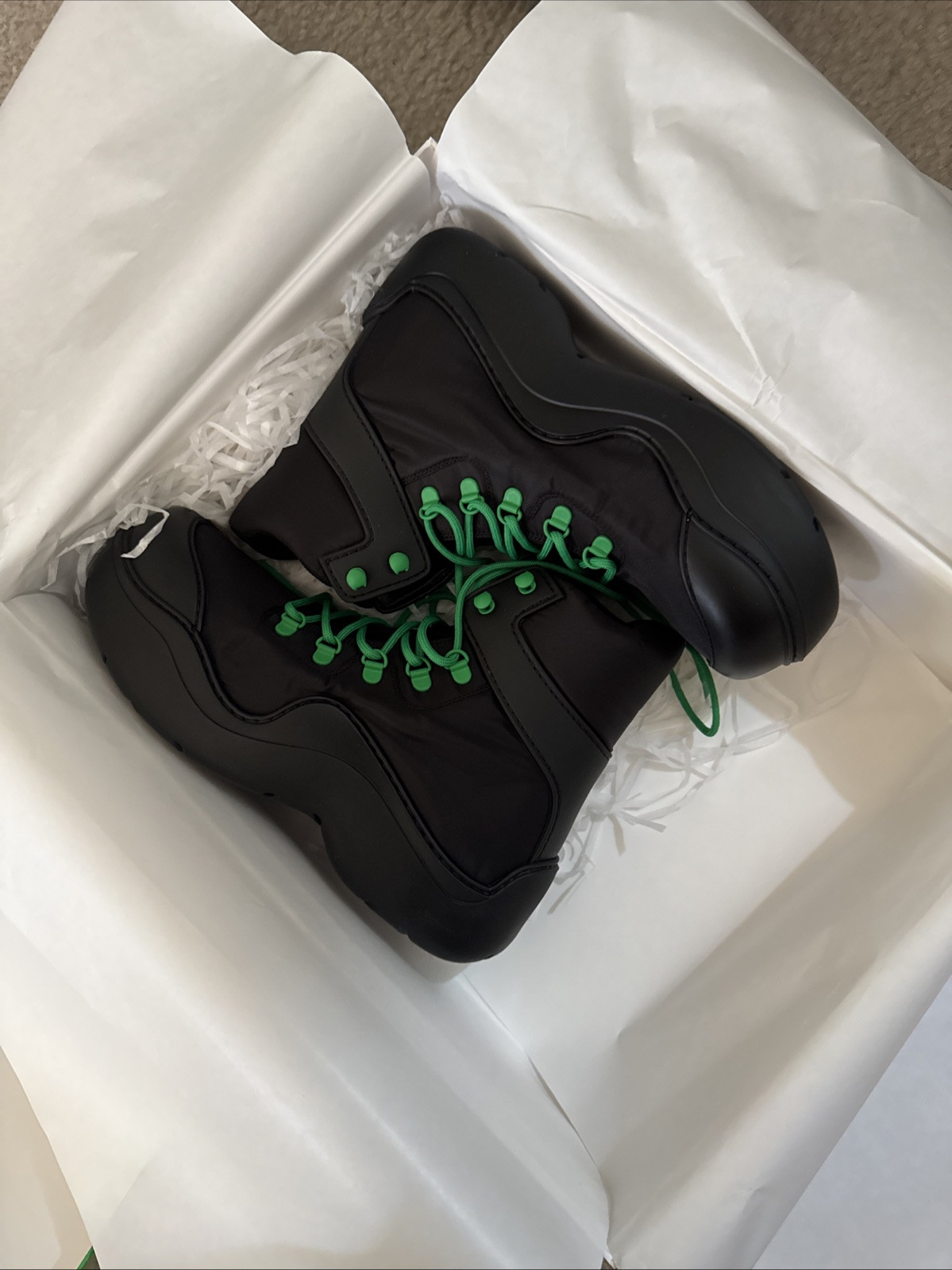 Bottega Veneta , Puddle Bomber Boots in Camping , EU Size 41 Original $1290