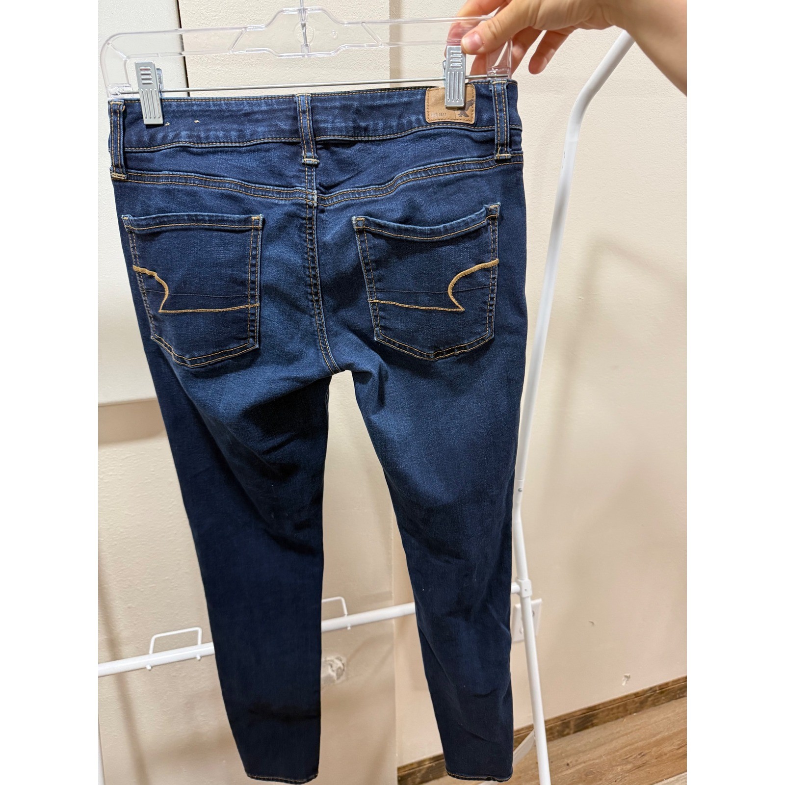 American Eagle Super Stretch Jegging Dark Wash Skinny Jeans Women Size 6 Regular